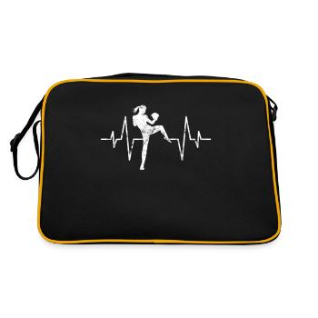 Arts martiaux Artiste martial Heartbeat - Sac Retro - noir/or - Dos