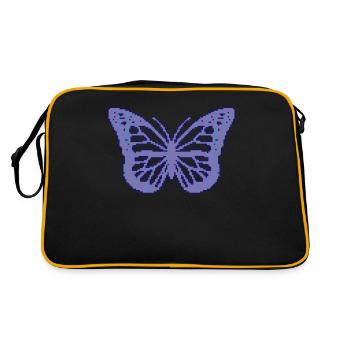 Cassette Futurism Butterfly Retro Futurism - Retro Tasche - Schwarz/Gold - Hinten