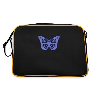 Cassette Futurism Butterfly Retro Futurism - Retro Tasche - Schwarz/Gold - Hinten