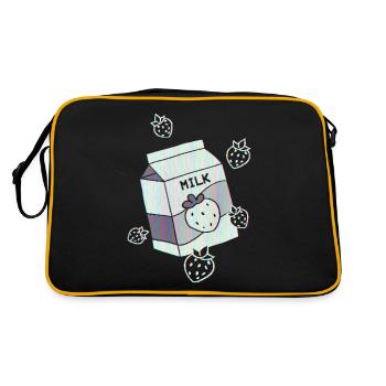 Cassette Futurisme Lait de fraise Rétro Futurisme - Sac Retro - noir/or - Dos