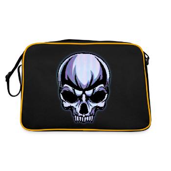 Cassette Futurisme Gothique Crâne Rétro Futurisme - Sac Retro - noir/or - Dos