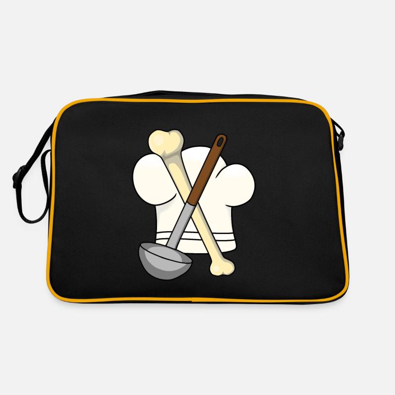 Bone Soup Ladle Chef's Hat Chef Gourmet Retro Bag