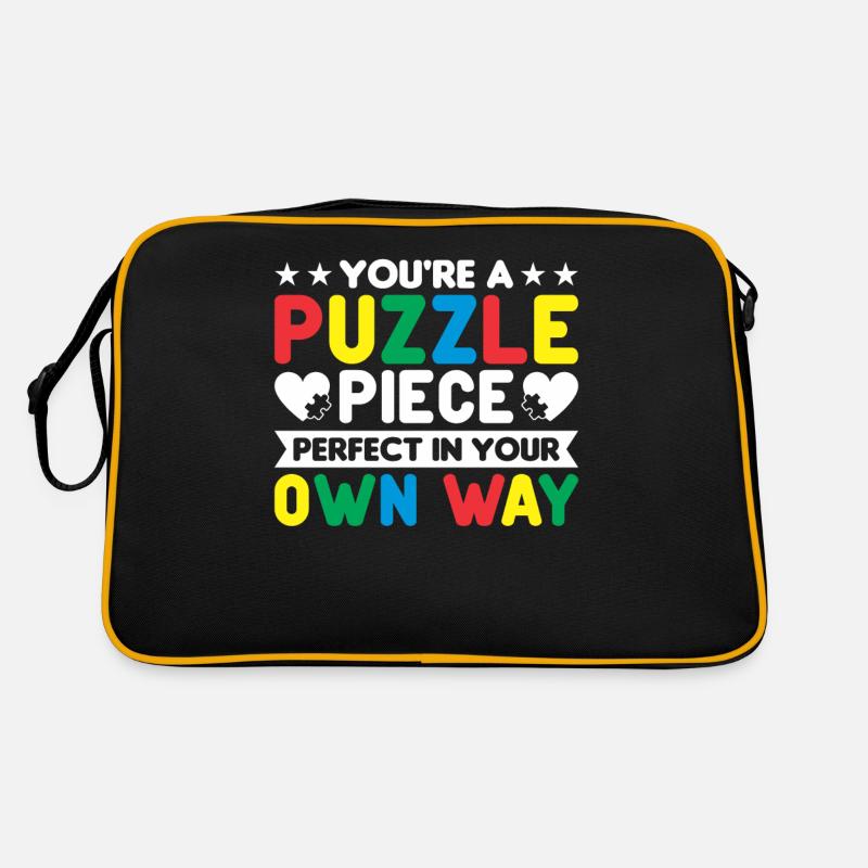 Sensibilisation à l’autisme Pièce de puzzle parfaite à votre façon Sac Retro