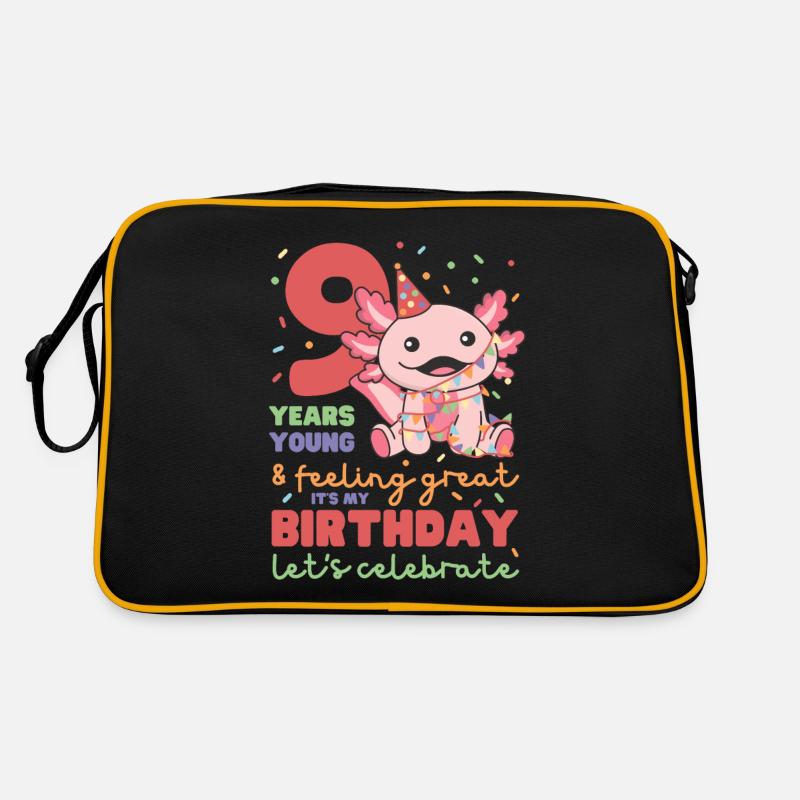 Axolotl pour les enfants de 9 ans Sac Retro