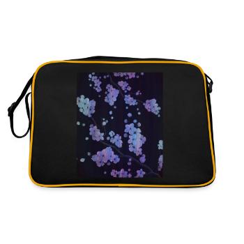 Cassette Futurisme Fleur de Cerisier Rétro Futurisme - Sac Retro - noir/or - Dos