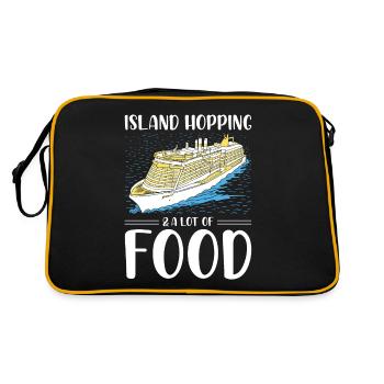 Funny Cruising Cruise Ship Cruise Ship - Retro Bag - black/gold - Back