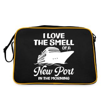 Funny Cruising Cruise Ship Cruise Ship - Retro Bag - black/gold - Back