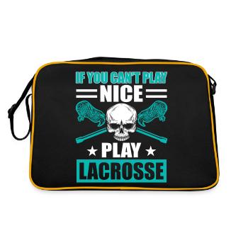 Lacrosse LAX Club Team Players Coaches Fans Coach - Sac Retro - noir/or - Dos