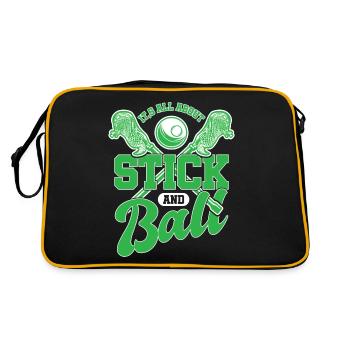Lacrosse LAX Club Team Players Coaches Fans Coach - Sac Retro - noir/or - Dos