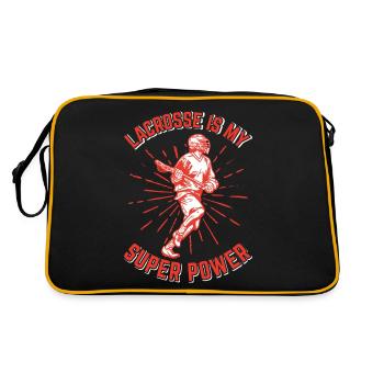 Lacrosse LAX Club Team Players Coaches Fans Coach - Sac Retro - noir/or - Dos