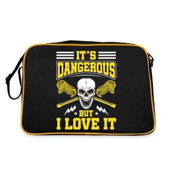 Lacrosse LAX Club Team Players Coaches Fans Coach - Sac Retro - noir/or - Dos