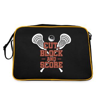 Lacrosse LAX Club Team Players Coaches Fans Coach - Sac Retro - noir/or - Dos