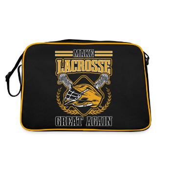 Lacrosse LAX Club Team Players Coaches Fans Coach - Sac Retro - noir/or - Dos