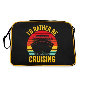Drôle de croiseur de croisière Bateau de croisière rétro - Sac Retro - noir/or - Dos