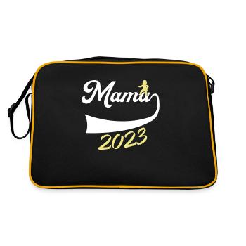 Cadeau Expectant Maman 2023 - Sac Retro - noir/or - Dos