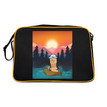 Peanut Leisure Holiday Recreation Nature Boat - Retro Bag - black/gold - Back