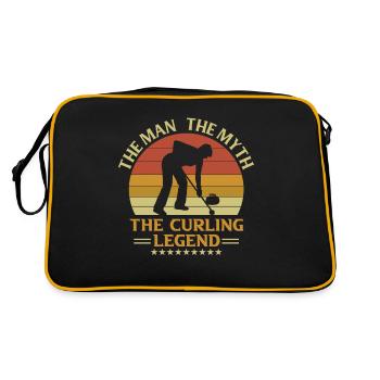 L’homme Le mythe La légende du curling Curling Retro Curling - Sac Retro - noir/or - Dos