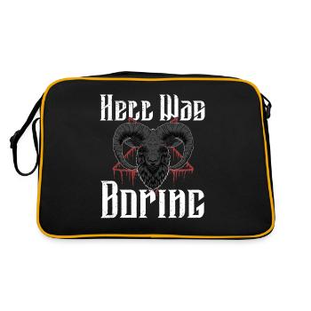 Satan Belzébuth Diable Gothique Pentagramme Mystique - Sac Retro - noir/or - Dos