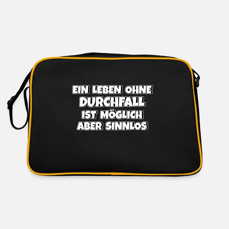 Ein Leben ohne Durchfall ist möglich aber sinnlos Retro Tasche