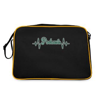 Podcast Heartbeat - Retro Bag - black/gold - Back