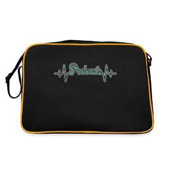 Podcast Heartbeat - Retro Bag - black/gold - Back