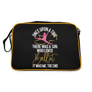 Ballet Danseuse Danse Ballerine - Sac Retro - noir/or - Dos