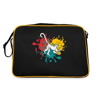 Singe singe - Sac Retro - noir/or - Dos