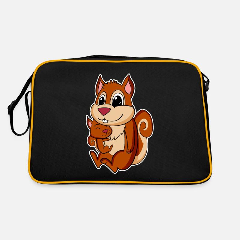 Famille d’écureuils - Écureuil avec bébé Sac Retro