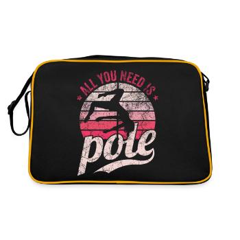 Pole Dance Dancer, Pole Dance, Pole Dancing - Sac Retro - noir/or - Dos
