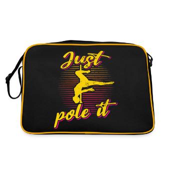 Danseuse de pole dance, Pole dance, Pole dance - Sac Retro - noir/or - Dos