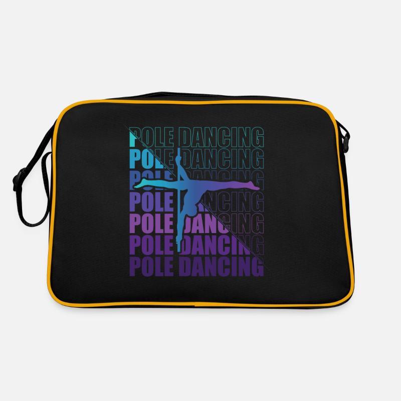 Pole Dance Tänzerin, Stangentanz, Pole Dancing Retro Tasche