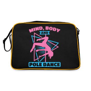 Pole Dance Dancer, Pole Dance, Pole Dancing - Sac Retro - noir/or - Dos