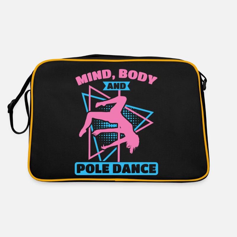 Pole Dance Tänzerin, Stangentanz, Pole Dancing Retro Tasche