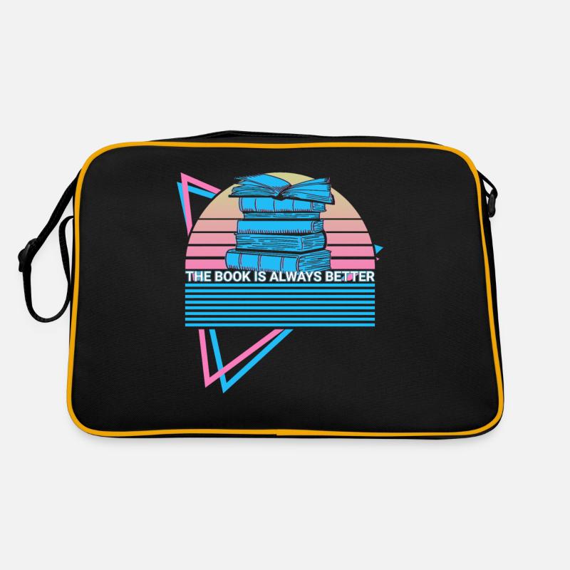 Funny book reader Retro Bag
