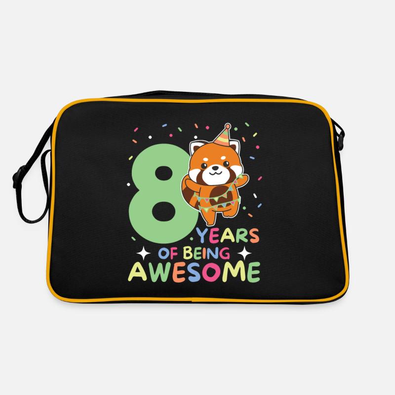 Panda roux pour les enfants de 8 ans de huit ans Sac Retro