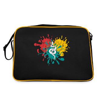 Snake - Retro Bag - black/gold - Back