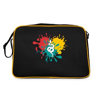 Snake - Retro Bag - black/gold - Back