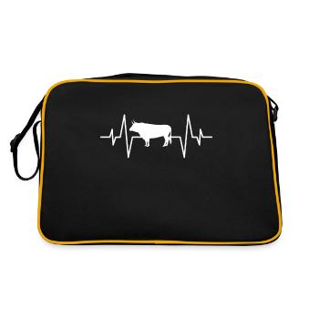 Taurus heartbeat - Retro Bag - black/gold - Back