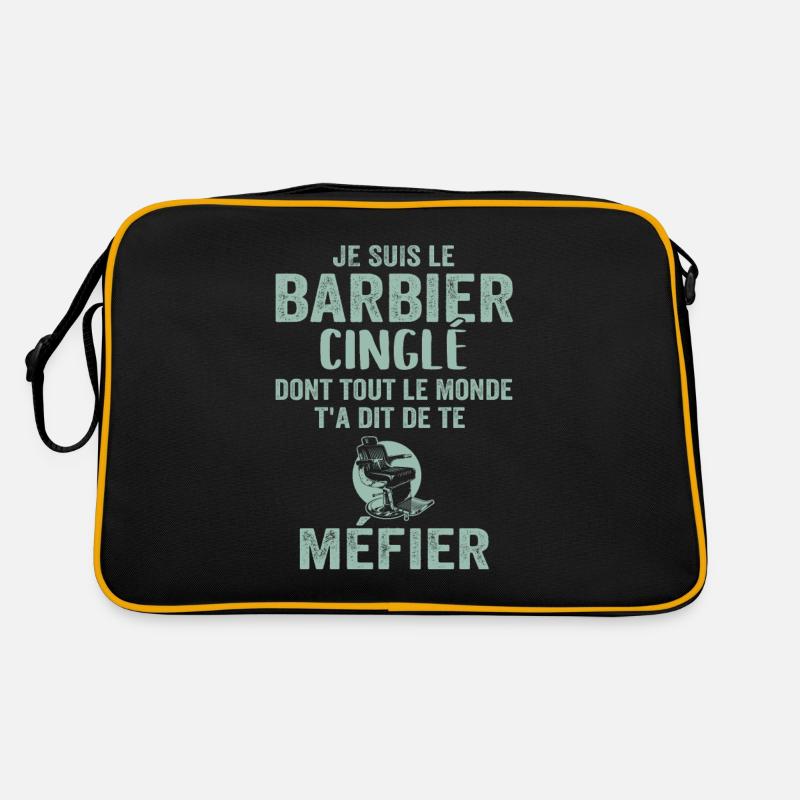 Coiffeur Barbier, Métier Coiffure, Barbe, Cadeau Sac Retro