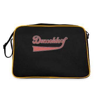Dusseldorf lettering - Retro Bag - black/gold - Back