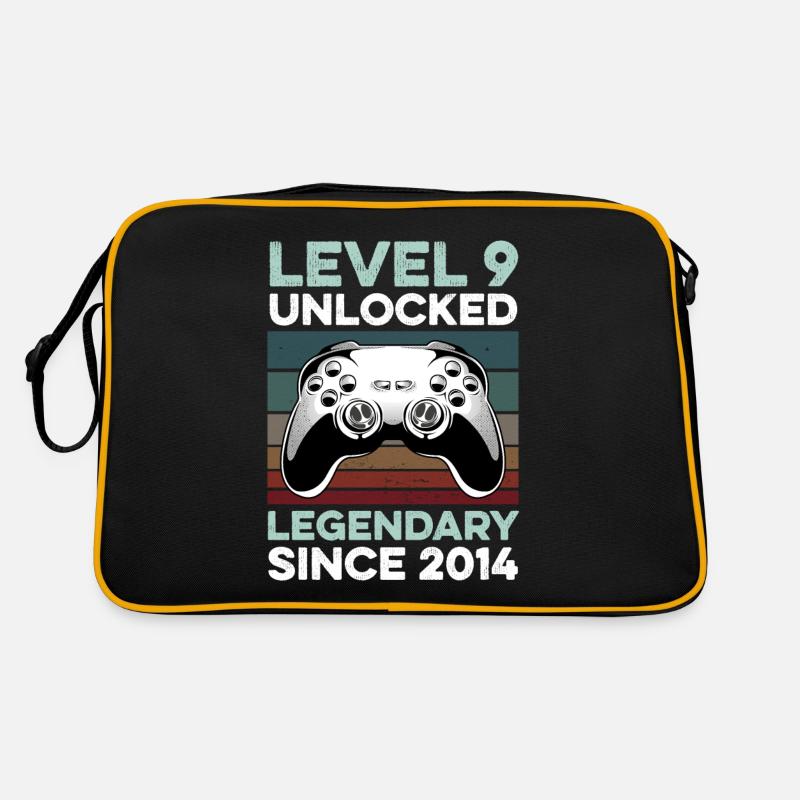 Level 9 Years 9th Birthday Year 2014 Young Gamers Retro Bag