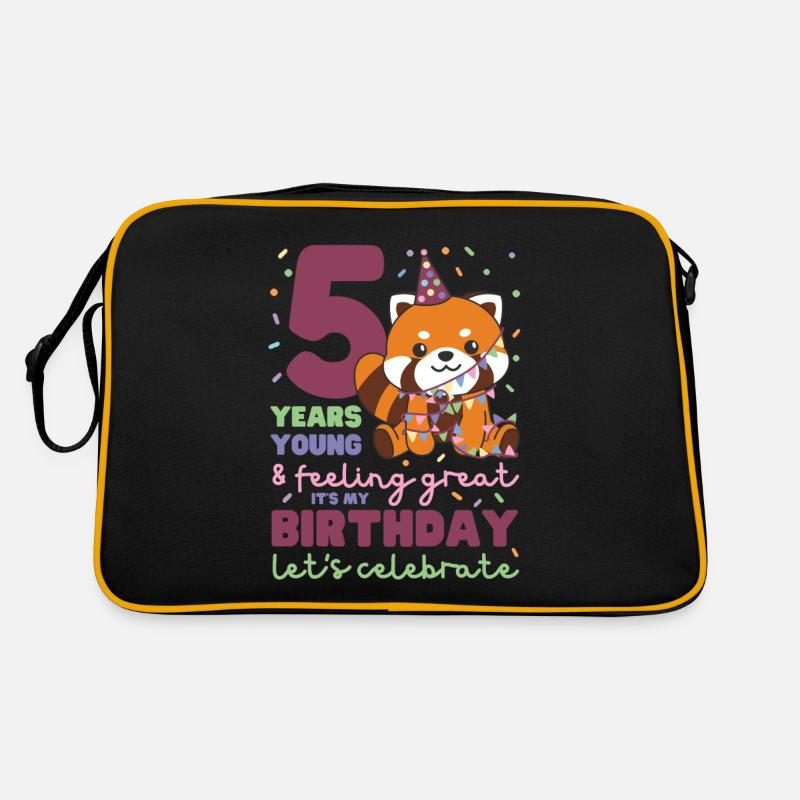 Panda roux pour les enfants de 5 ans Sac Retro