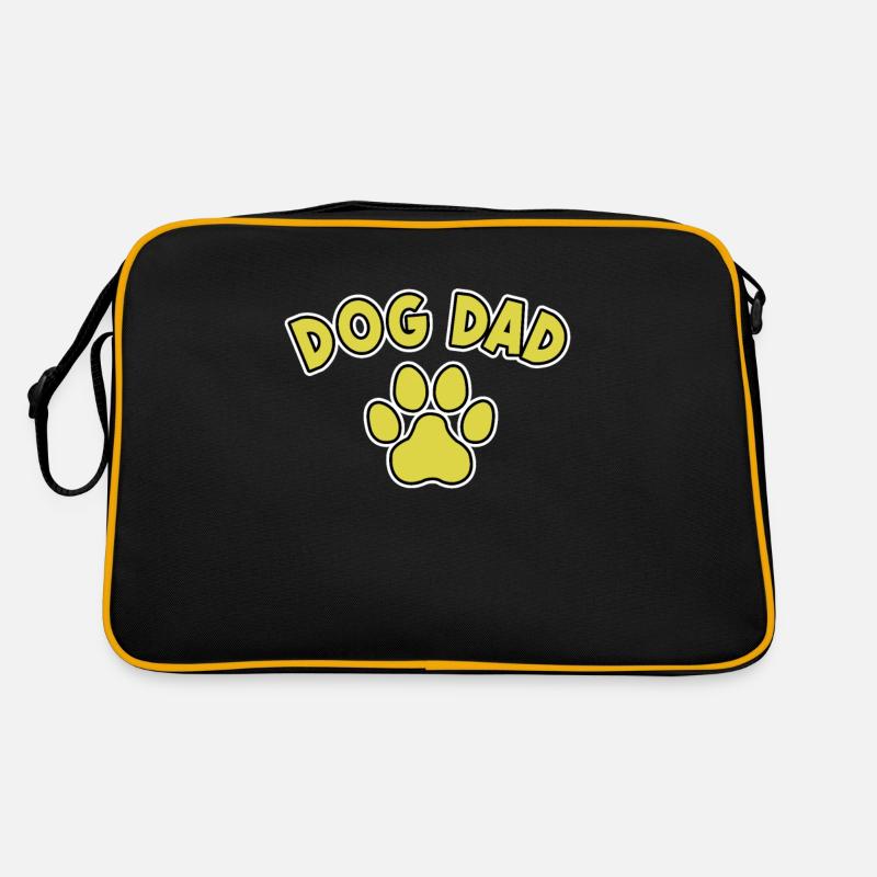 dog dad Hunde Papa Retro Tasche