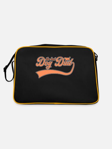 the best dog daddy - Retro Bag - black/gold - Back