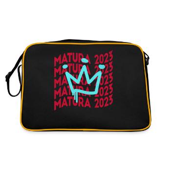 L’examen Matura 2023 Abitur a réussi la remise des diplômes - Sac Retro - noir/or - Dos