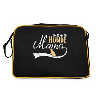 Maman de chien - Sac Retro - noir/or - Dos