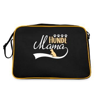 Maman de chien - Sac Retro - noir/or - Dos