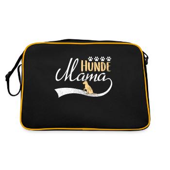 Maman de chien - Sac Retro - noir/or - Dos
