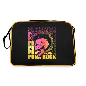 Punk Rock Pogo Anarchie Punks Punk Rocker Punk - Retro Tasche - Schwarz/Gold - Hinten