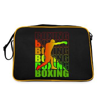 Boxen Martial Arts Boxing Box Club Boxer - Retro Bag - black/gold - Back